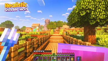 Realistic Shader Mod Minecraft โปสเตอร์