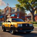 Car Drive Small City Game 3D