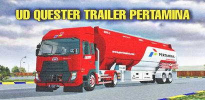 Mod Truck Trailer Pertamina Affiche