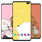 Cute Bear Cartoon Wallpaper HD ikon