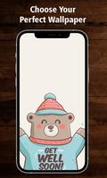 Cute Bear Cartoon Wallpaper HD imagem de tela 1