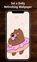 Cute Bear Cartoon Wallpaper HD syot layar 2