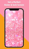 برنامه‌نما Girly Glitter Wallpaper HD Sparkly & Cute عکس از صفحه