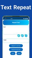 text repeater one by one Plakat