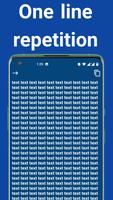 répéteur de texte et mot capture d'écran 1
