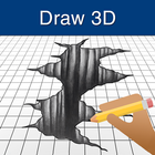 How to Draw 3D ikona