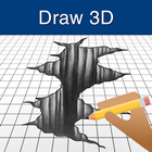 How to Draw 3D آئیکن