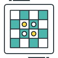 Checkers with emojis
