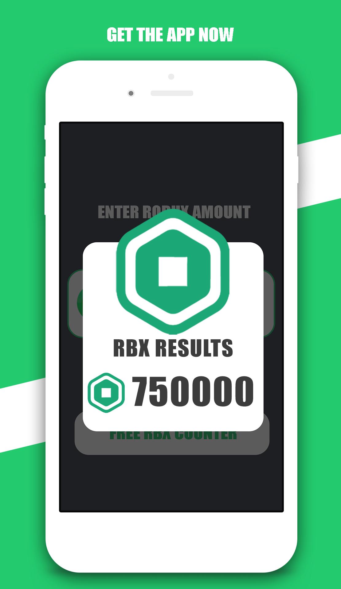 Free Robux Counter For Android Apk Download - free roblox giving apps