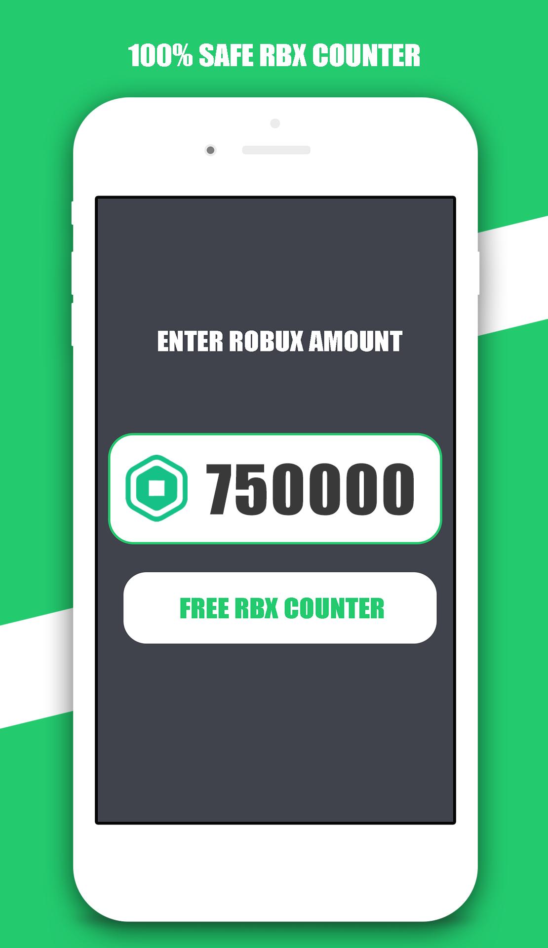 Free Robux Counter For Android Apk Download - free robux generator secure
