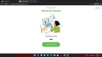 Manas sir Classes poster