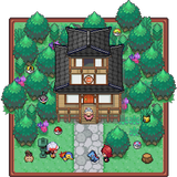 wallpaper: pixel pokemon village icône