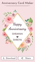 Happy Anniversary Card Maker plakat