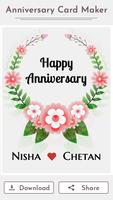 Happy Anniversary Card Maker syot layar 1