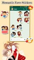Romantic Love Stickers for whatsapp - WAStickerapp capture d'écran 2