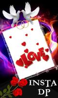 Love You Insta DP Maker الملصق