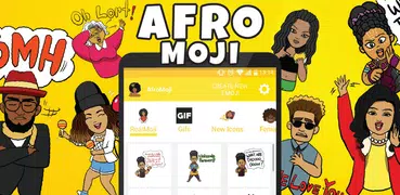 AfroMoji: African Afro Emoji Stickers Black