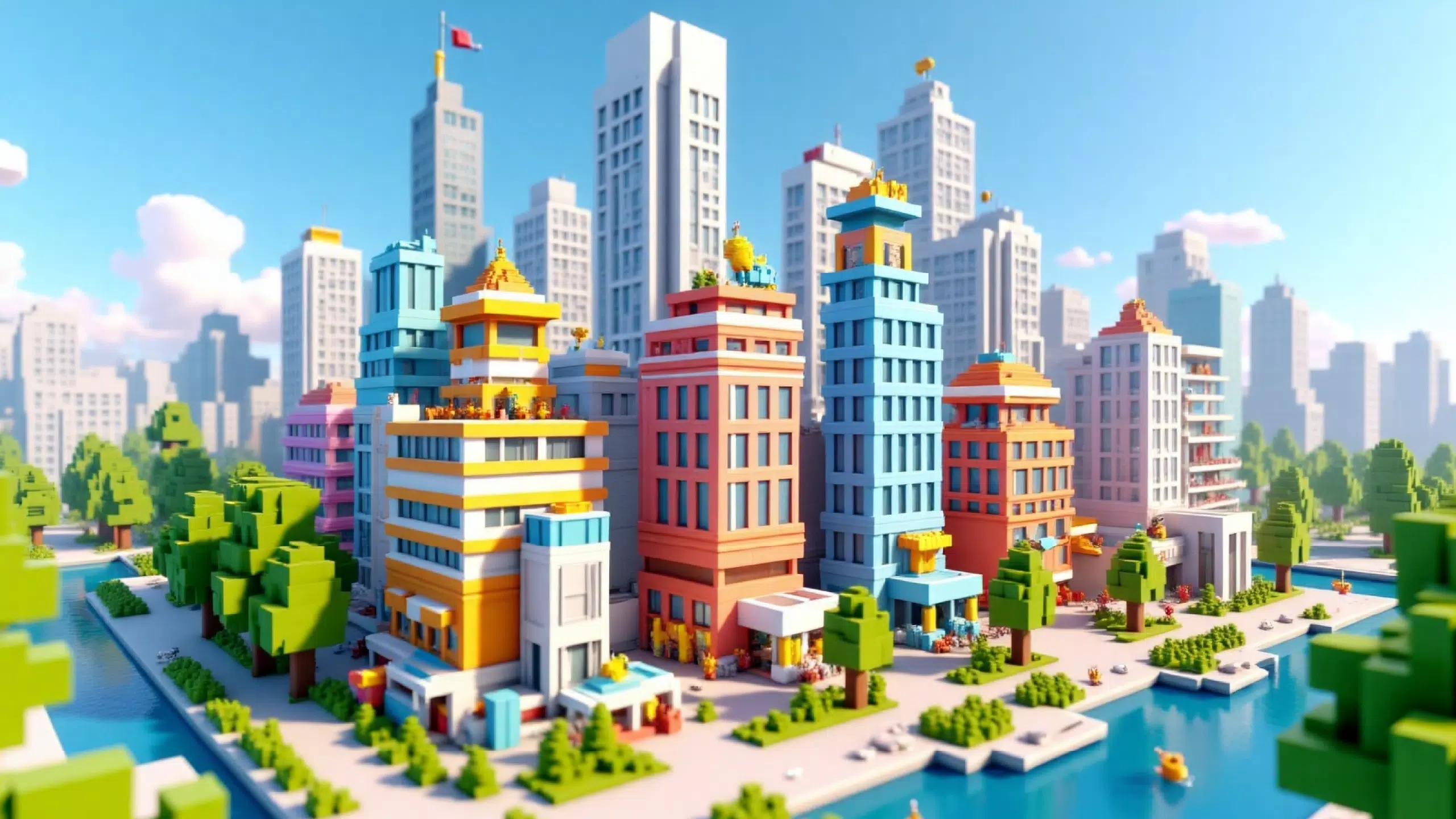 Town Building Life Simulator