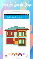 House Coloring Book Affiche