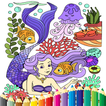 ”Mermaid Coloring Book