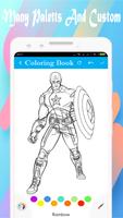 Superhero Coloring Book ảnh chụp màn hình 2