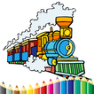 Train Coloring Book Zeichen