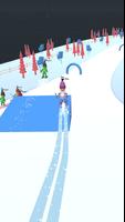 Skier hill 3D poster