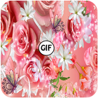 Pink Rose Butterfly Live Wallpaper иконка