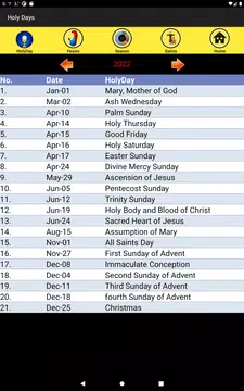 Screenshot 21 for Catholic Liturgical Calendar