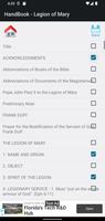Handbook Legion of Mary تصوير الشاشة 2