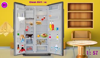 소녀를 위한 냉장고 청소 게임 스크린샷 1