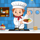 petit chef enfant cuisine foll icône