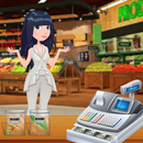 fille commerçante supermarché APK