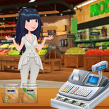 Shopping Girl Supermarket icon
