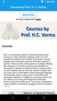 Courses by Prof. H. C. Verma الملصق