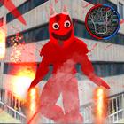 Red Monster Rescue Hero Garten أيقونة