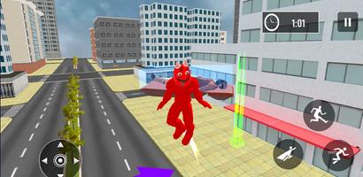 Red Monster Rescue Hero Garten تصوير الشاشة 1