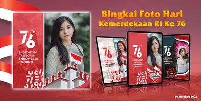 Bingkai Foto HUT RI 76 17 Agustus 2021 🇮🇩 poster