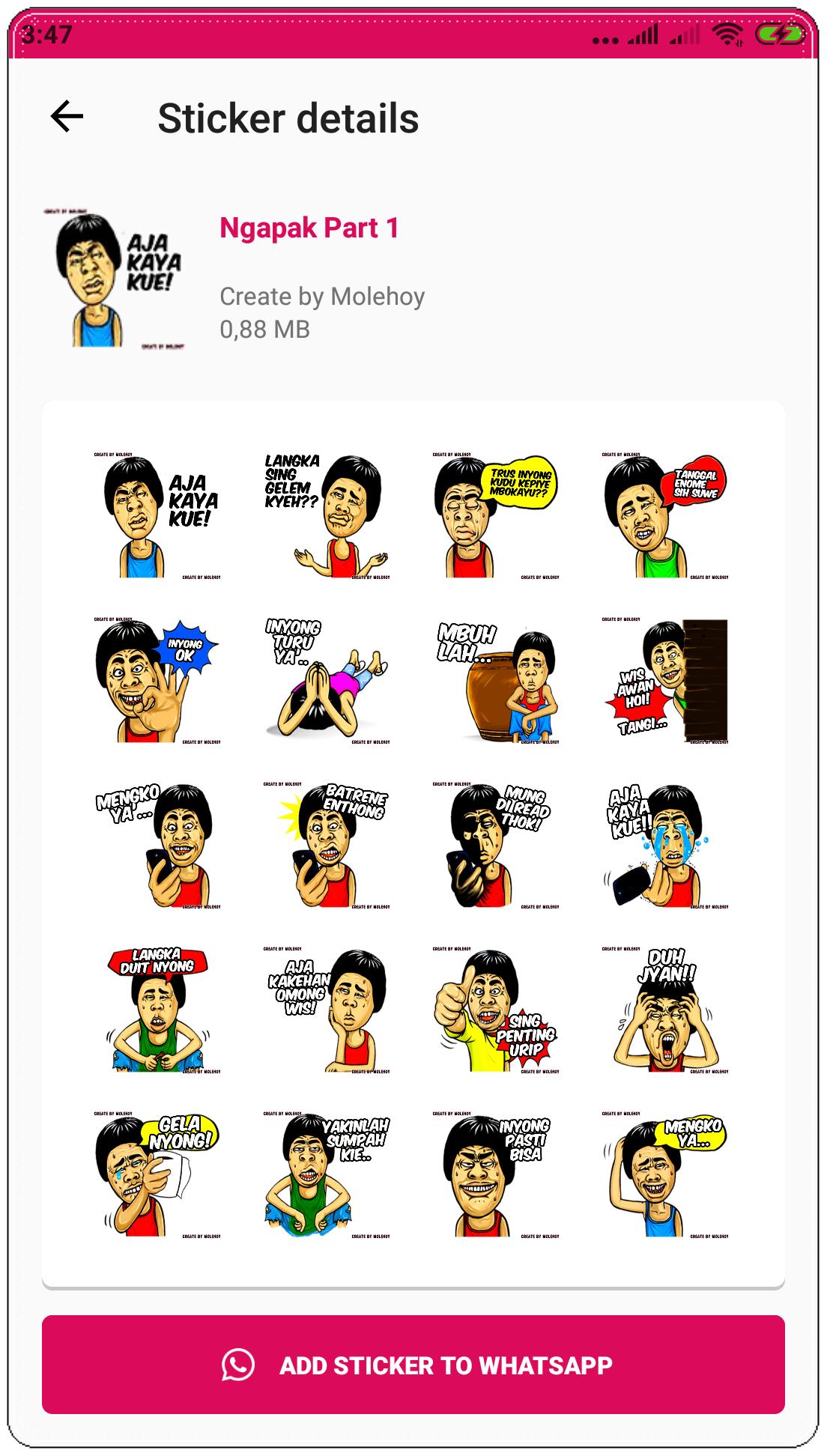 32 Ini Stiker  Whatsapp  Lucu Apk  Terlengkap Captionseru