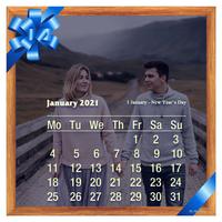 Calendar Photo Frame 2021 USA ảnh chụp màn hình 1