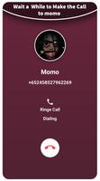 Momo fake call video and chat poster