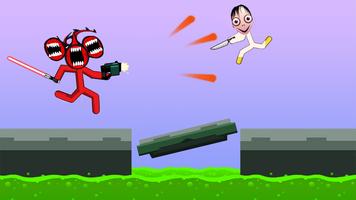 Momo Horror Stickman Fighting screenshot 1