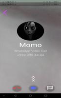 Fake Video Call Momo اسکرین شاٹ 1
