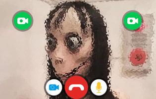 creepy momo fake video call الملصق