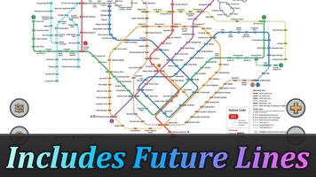 Singapore MRT Map Route 新加坡地铁 ảnh chụp màn hình 2