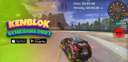 Ken Block Ford Fiesta Drift-poster
