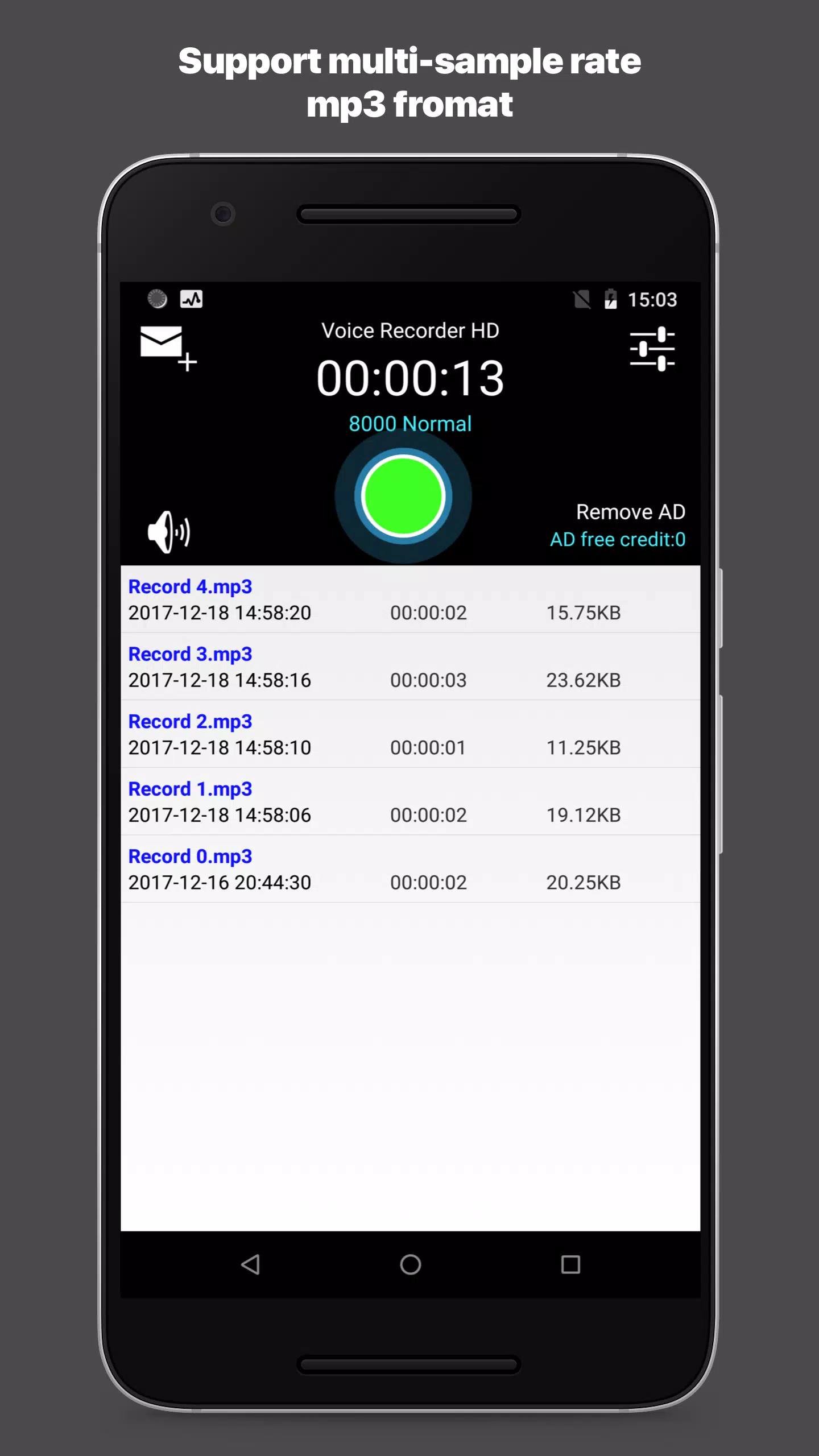 Download do APK de gravador de voz HD MP3 para Android