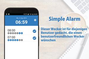 Simple Alarm ~ Einfacher und stilvoller Alarm Plakat