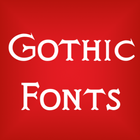 Gothic Fonts Message Maker-icoon
