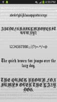 Gothic Fonts Message Maker 海報